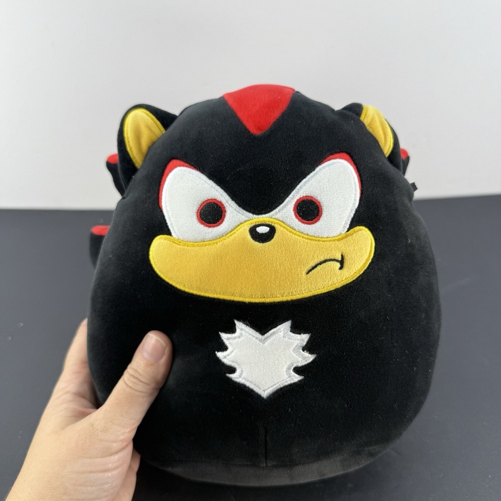 SEGA Sonic the Hedgehog  Squishmallow SHADOW Kelly Toy 10" Plush Toy 2023 EUC